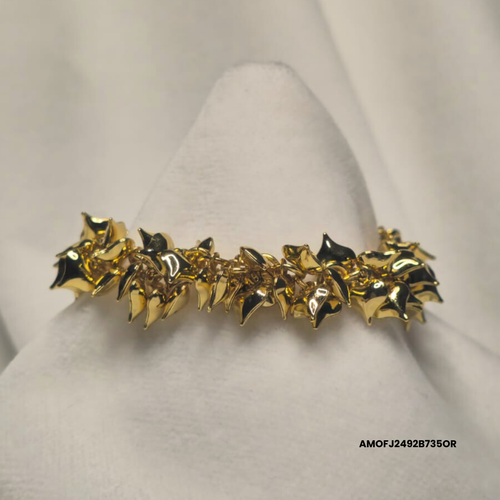 MILLE CUORICINI SILVER-COLOURED STEEL RATTLE BRACELET