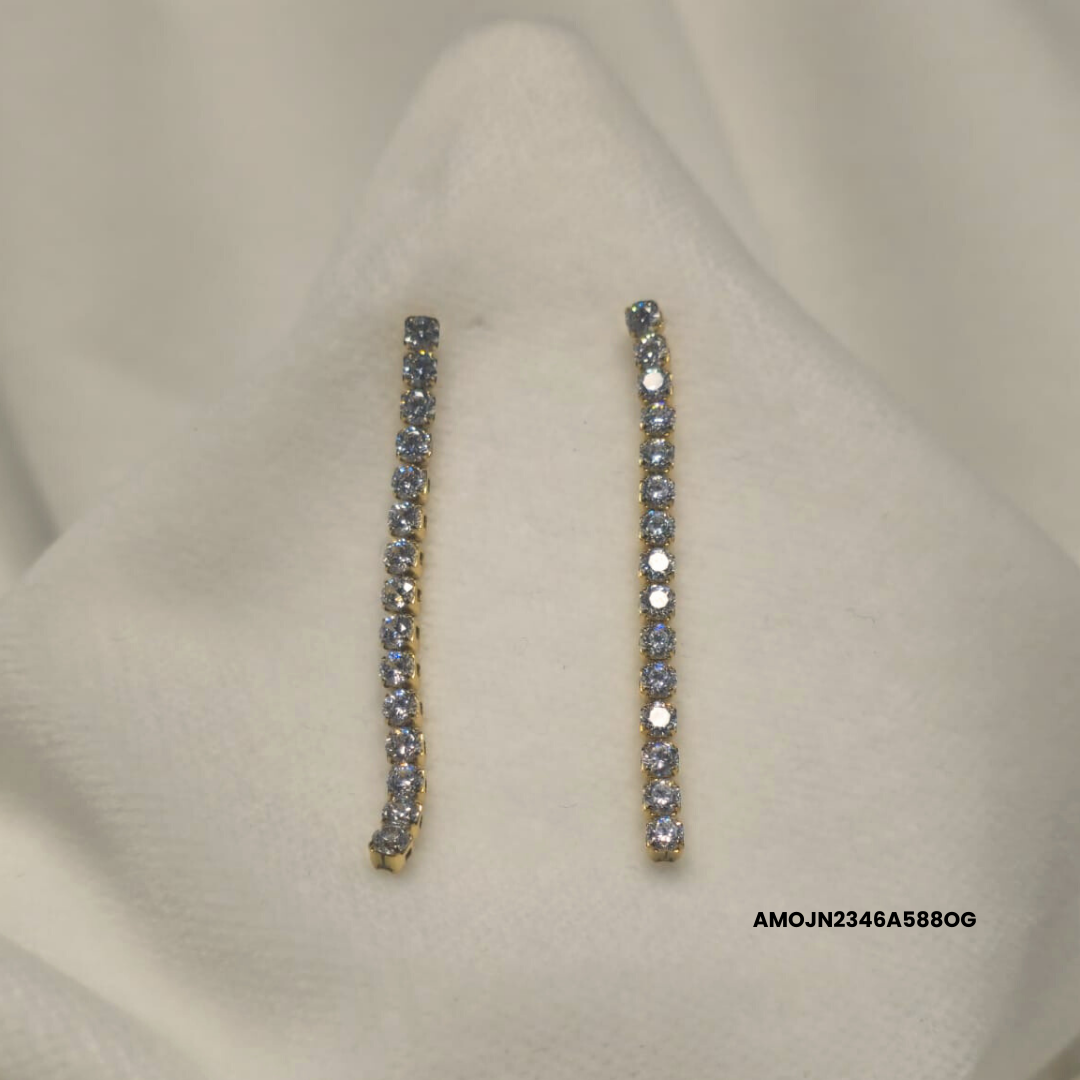 STEEL TENNIS EARRINGS