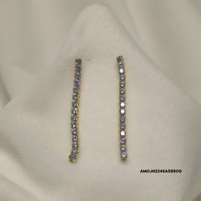 STEEL TENNIS EARRINGS