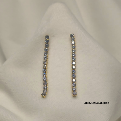 STEEL TENNIS EARRINGS