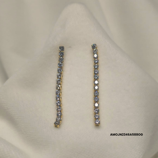 STEEL TENNIS EARRINGS