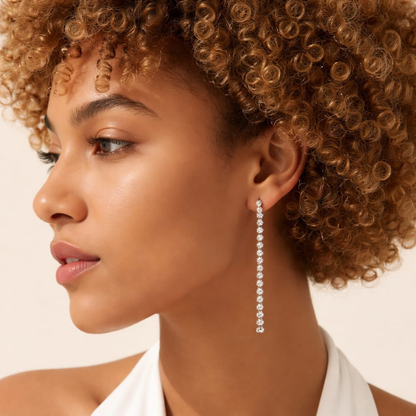 ORECCHINI DA TENNIS IN ACCIAIO