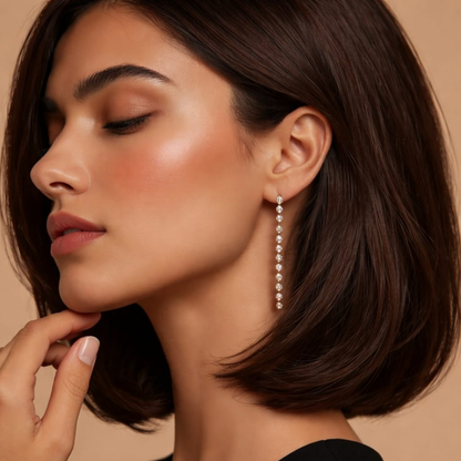 ORECCHINI DA TENNIS IN ACCIAIO