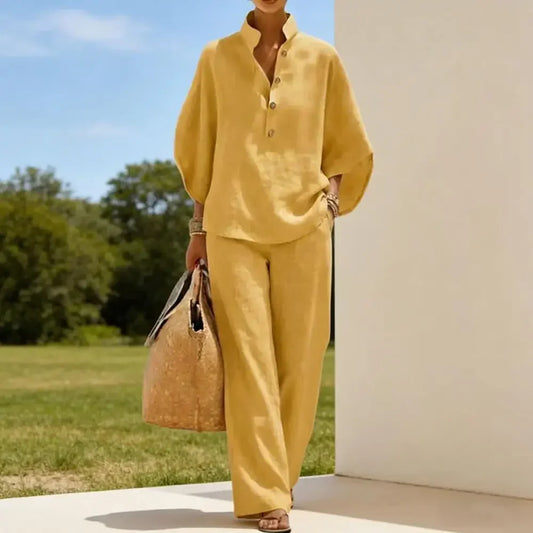 Completo Lino Donna Fluido